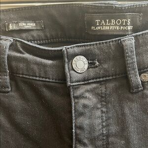 Talbots Black Slim Ankle Jeans